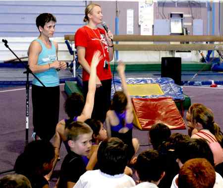 Oksana Chusovitina and Svetlana Boginskaya