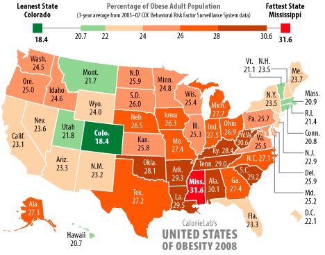 obesity map USA