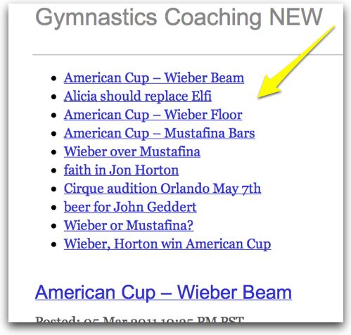 Gymnastics Coaching email