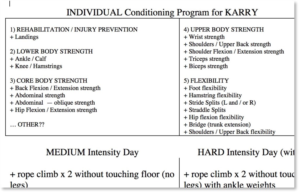 a successful conditioning program – Gymnastics Coaching.com